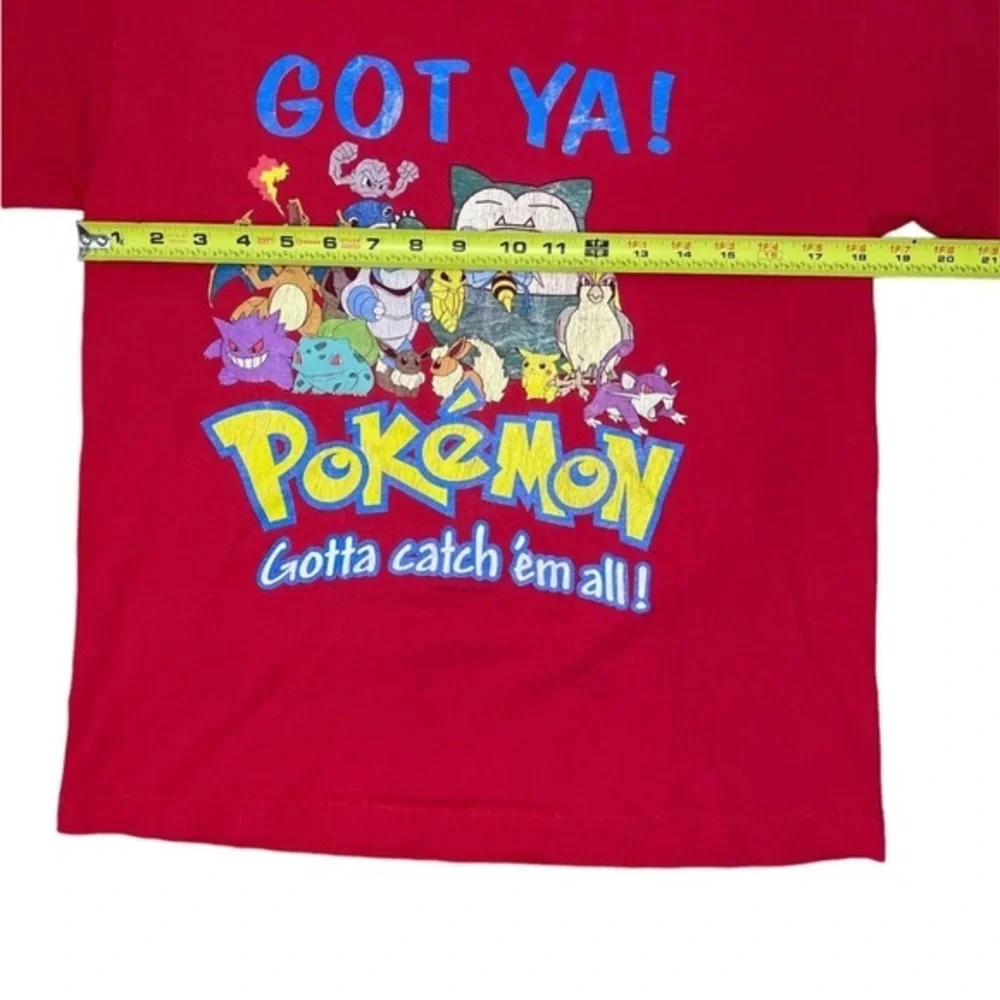 Vintage‎ 2000 Pokémon Gotta Catch Em All Nintendo T Shirt Size XL Youth Red Y2K